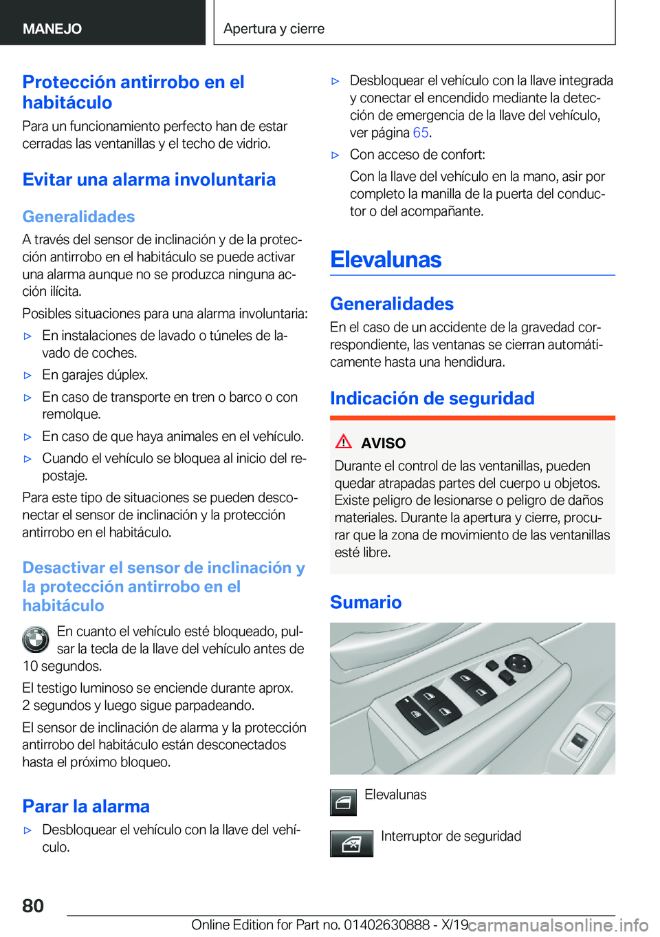 BMW X2 2020  Manuales de Empleo (in Spanish) �P�r�o�t�e�c�c�i�