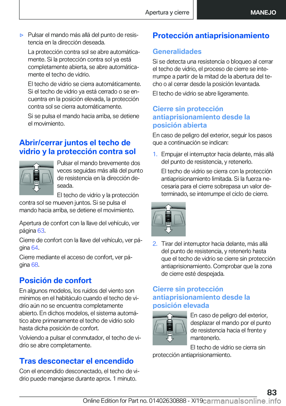 BMW X2 2020  Manuales de Empleo (in Spanish) x�P�u�l�s�a�r��e�l��m�a�n�d�o��m�