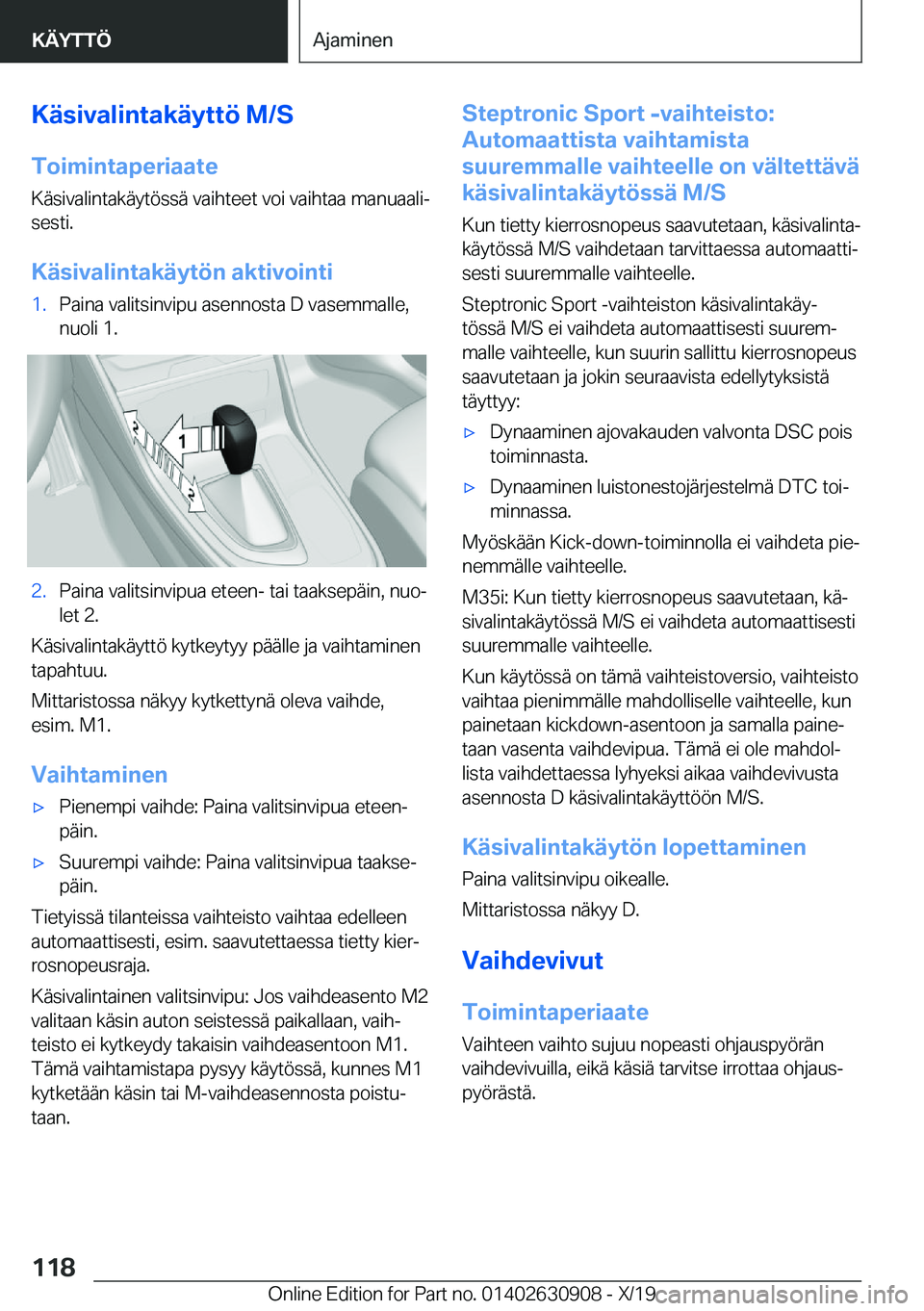 BMW X2 2020  Omistajan Käsikirja (in Finnish) �K�