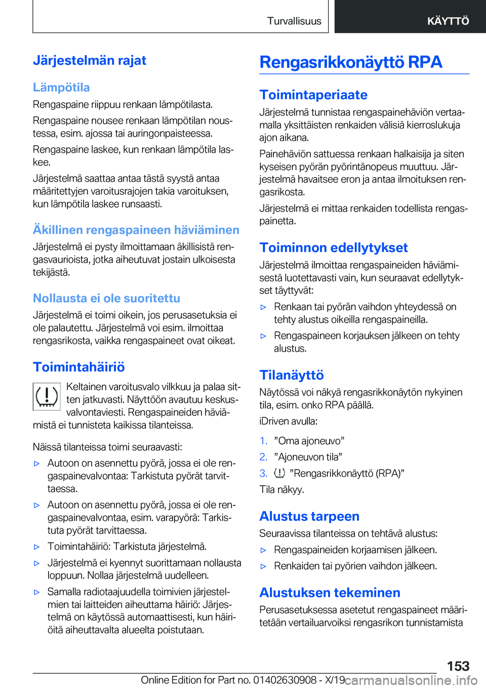BMW X2 2020  Omistajan Käsikirja (in Finnish) �J�