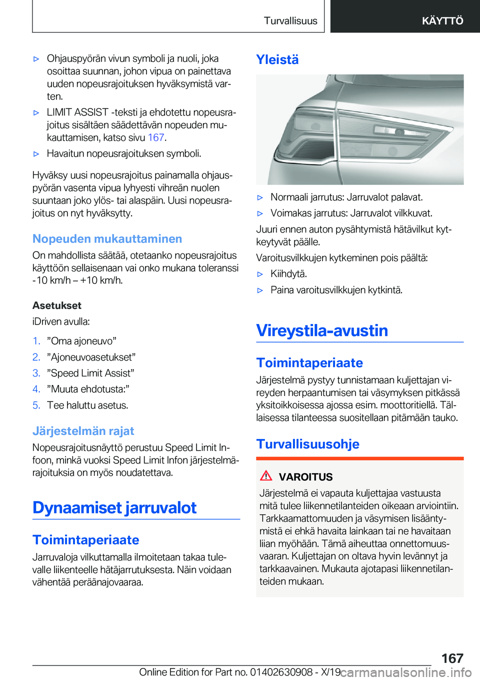 BMW X2 2020  Omistajan Käsikirja (in Finnish) x�O�h�j�a�u�s�p�y�
