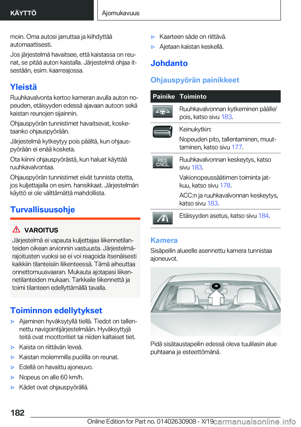 BMW X2 2020  Omistajan Käsikirja (in Finnish) �m�o�i�n�.��O�m�a��a�u�t�o�s�i��j�a�r�r�u�t�t�a�a��j�a��k�i�i�h�d�y�t�t�