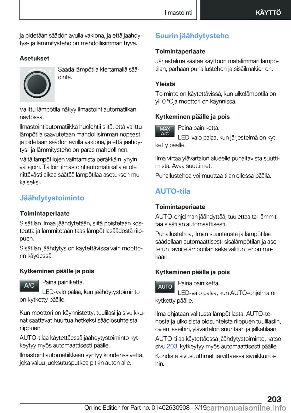 BMW X2 2020  Omistajan Käsikirja (in Finnish) �j�a��p�i�d�e�t�