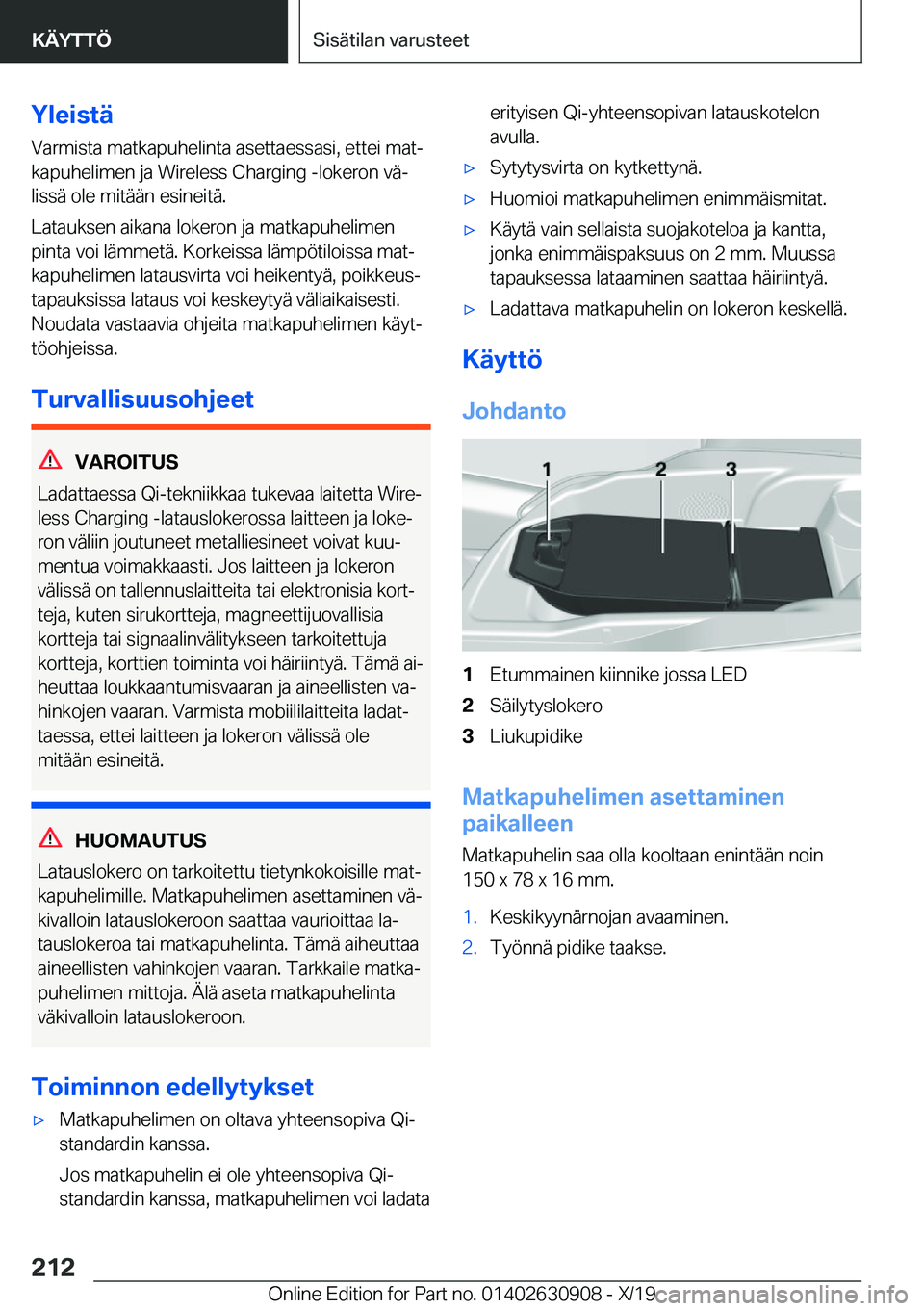 BMW X2 2020  Omistajan Käsikirja (in Finnish) �Y�l�e�i�s�t�
