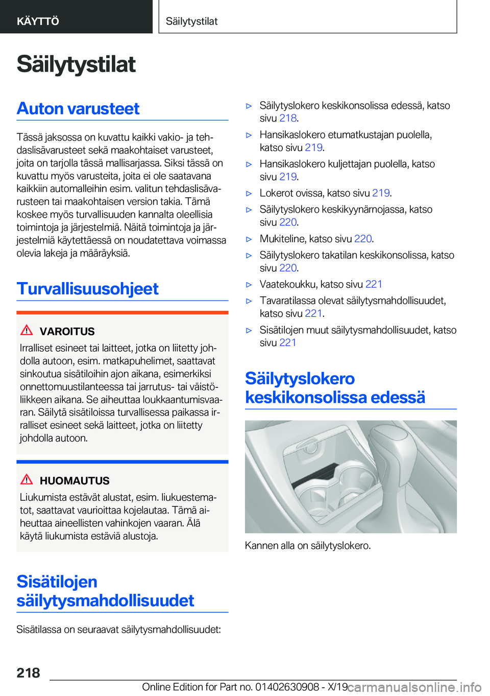 BMW X2 2020  Omistajan Käsikirja (in Finnish) �S�