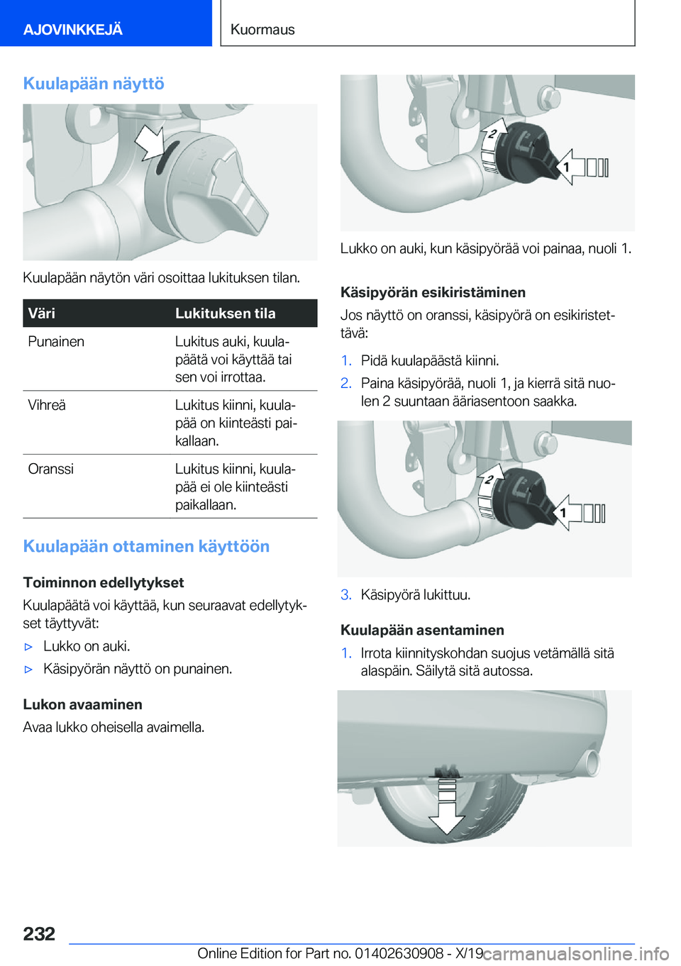 BMW X2 2020  Omistajan Käsikirja (in Finnish) �K�u�u�l�a�p�
