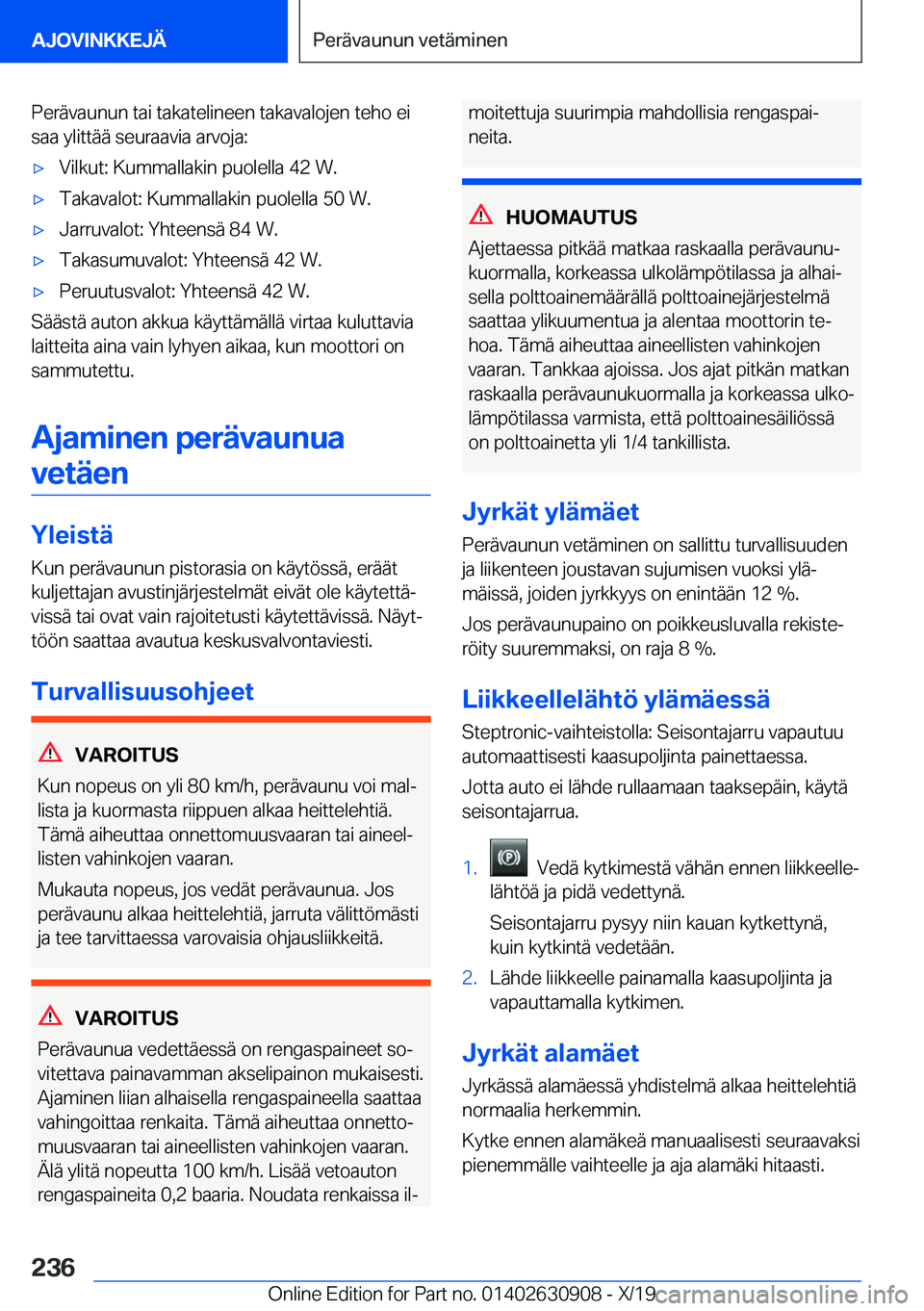 BMW X2 2020  Omistajan Käsikirja (in Finnish) �P�e�r�