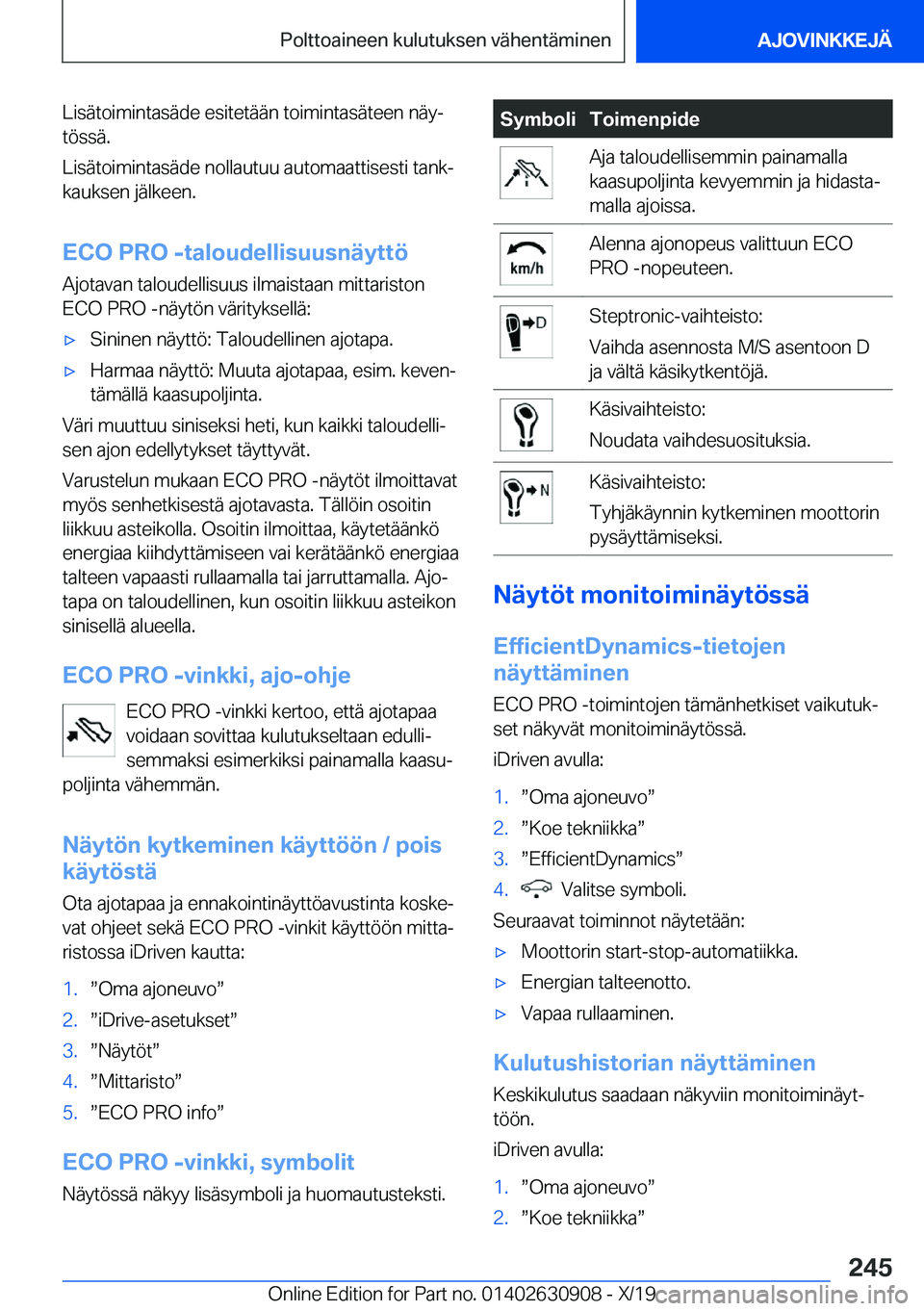 BMW X2 2020  Omistajan Käsikirja (in Finnish) �L�i�s�