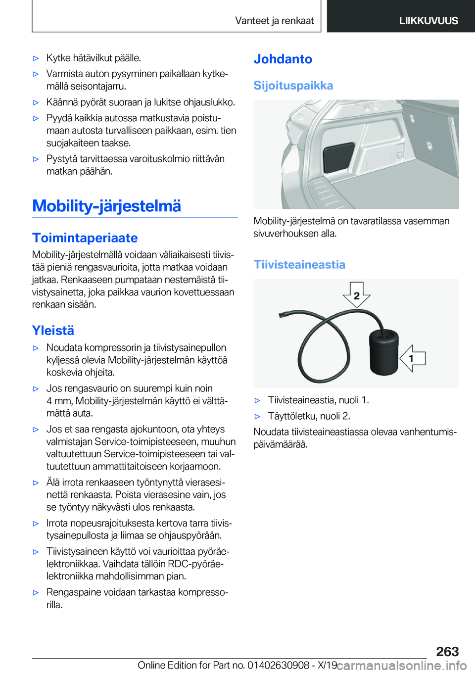 BMW X2 2020  Omistajan Käsikirja (in Finnish) x�K�y�t�k�e��h�