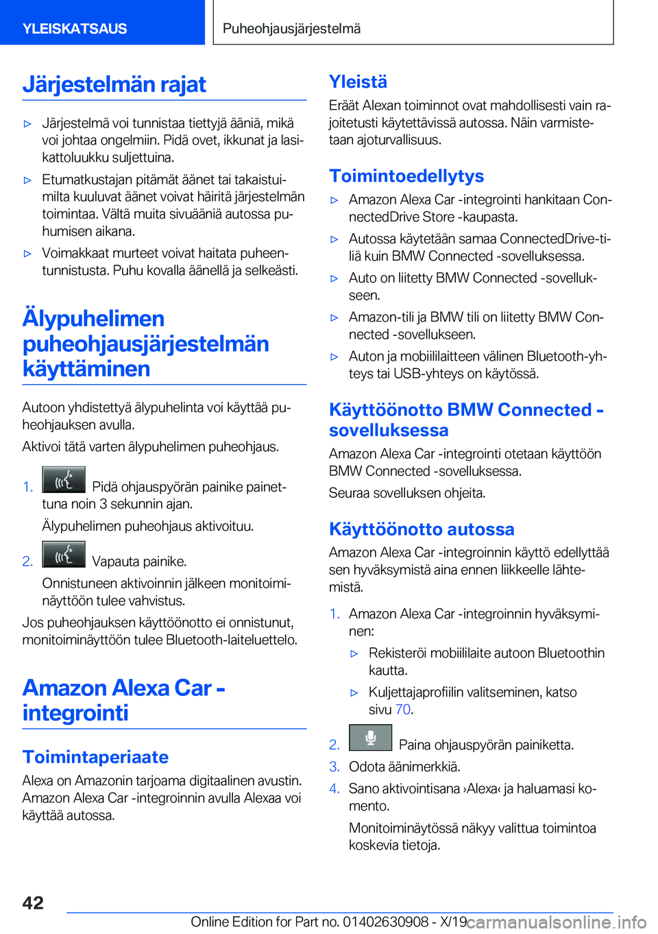 BMW X2 2020  Omistajan Käsikirja (in Finnish) �J�