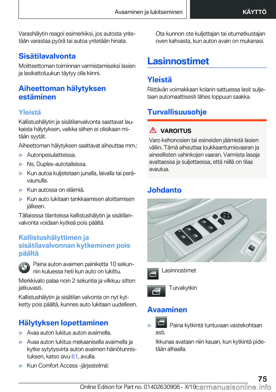 BMW X2 2020  Omistajan Käsikirja (in Finnish) �V�a�r�a�s�h�