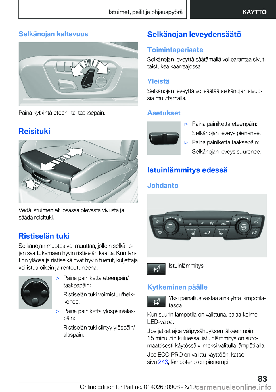 BMW X2 2020  Omistajan Käsikirja (in Finnish) �S�e�l�k�