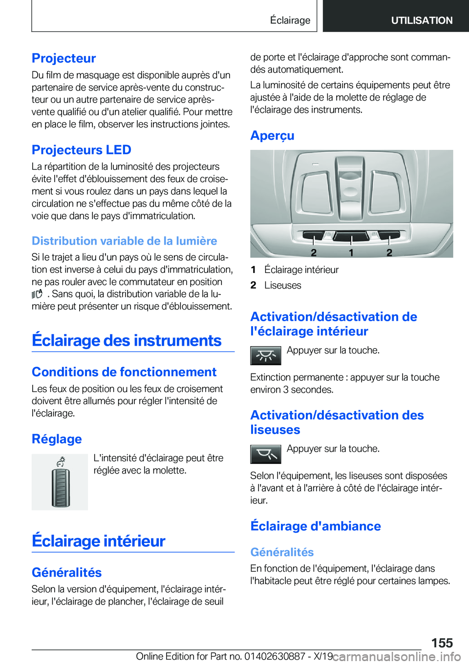 BMW X2 2020  Notices Demploi (in French) �P�r�o�j�e�c�t�e�u�r�D�u��f�i�l�m��d�e��m�a�s�q�u�a�g�e��e�s�t��d�i�s�p�o�n�i�b�l�e��a�u�p�r�è�s��d�'�u�n
�p�a�r�t�e�n�a�i�r�e��d�e��s�e�r�v�i�c�e��a�p�r�è�s�-�v�e�n�t�e��d�u��c�o�n�