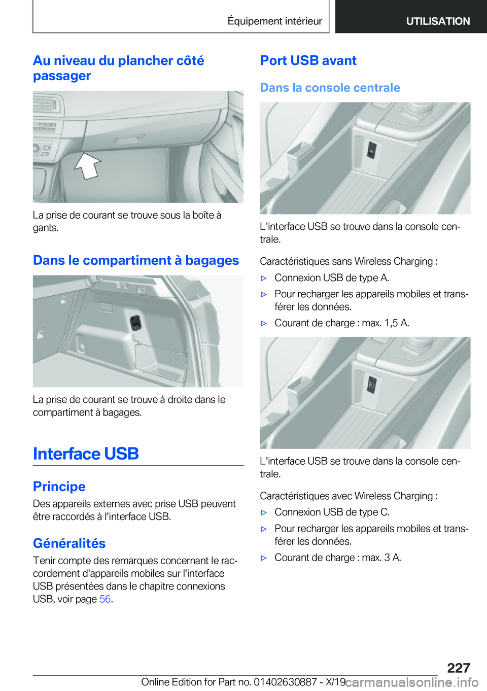 BMW X2 2020  Notices Demploi (in French) �A�u��n�i�v�e�a�u��d�u��p�l�a�n�c�h�e�r��c�