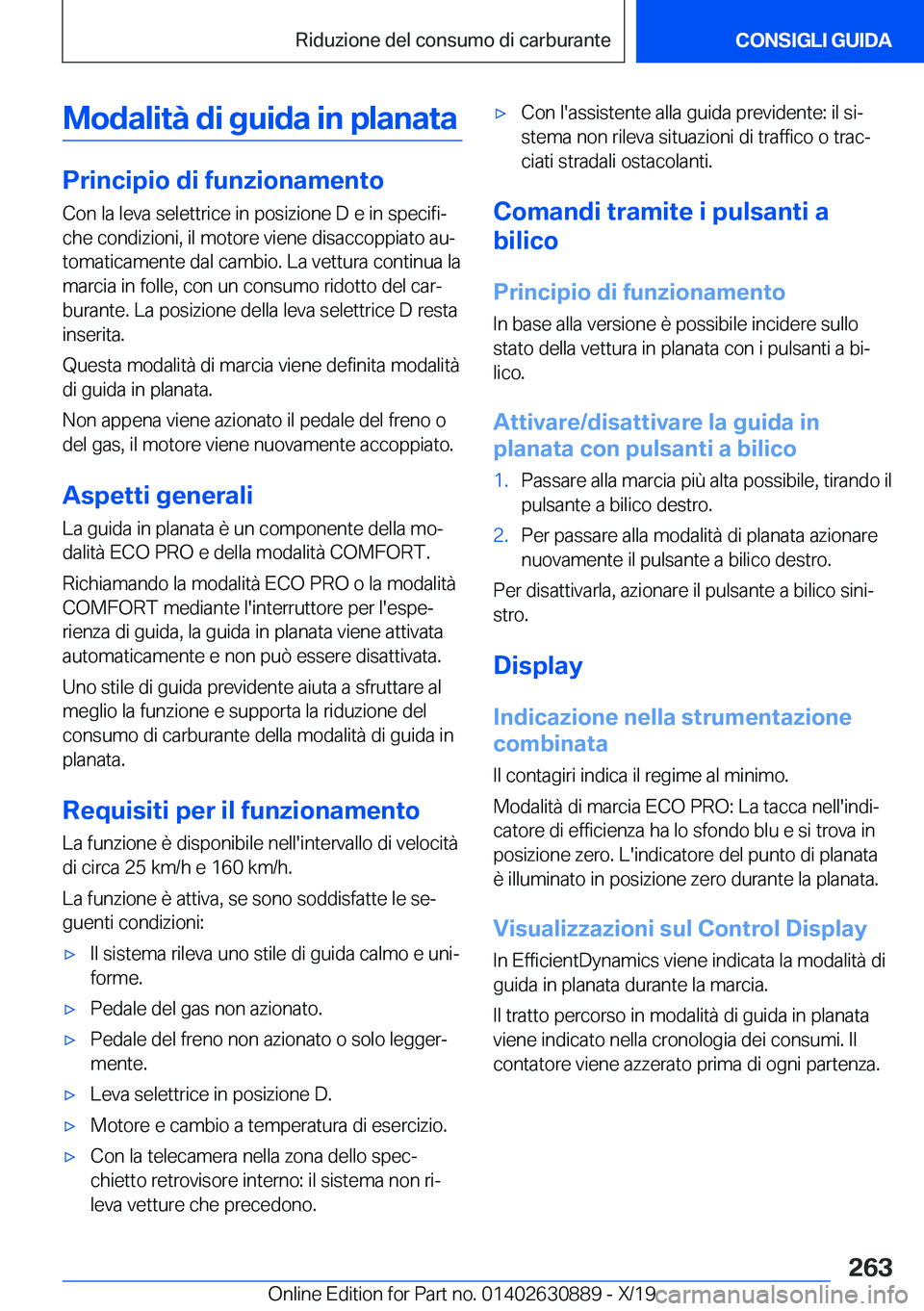 BMW X2 2020  Libretti Di Uso E manutenzione (in Italian) �M�o�d�a�l�i�t�
