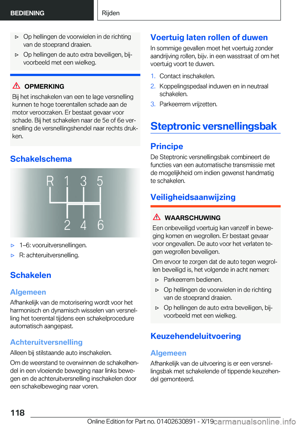 BMW X2 2020  Instructieboekjes (in Dutch) 'x�O�p��h�e�l�l�i�n�g�e�n��d�e��v�o�o�r�w�i�e�l�e�n��i�n��d�e��r�i�c�h�t�i�n�g
�v�a�n��d�e��s�t�o�e�p�r�a�n�d��d�r�a�a�i�e�n�.'x�O�p��h�e�l�l�i�n�g�e�n��d�e��a�u�t�o��e�x�t�r�a��