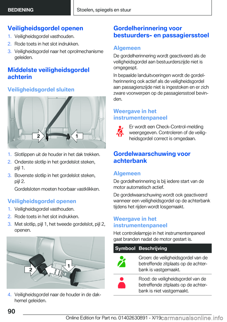 BMW X2 2020  Instructieboekjes (in Dutch) �V�e�i�l�i�g�h�e�i�d�s�g�o�r�d�e�l��o�p�e�n�e�n�1�.�V�e�i�l�i�g�h�e�i�d�s�g�o�r�d�e�l��v�a�s�t�h�o�u�d�e�n�.�2�.�R�o�d�e��t�o�e�t�s��i�n��h�e�t��s�l�o�t��i�n�d�r�u�k�k�e�n�.�3�.�V�e�i�l�i�g�h�e
