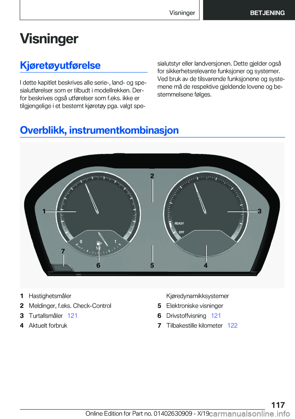 BMW X2 2020  InstruksjonsbØker (in Norwegian) �V�i�s�n�i�n�g�e�r�K�j�