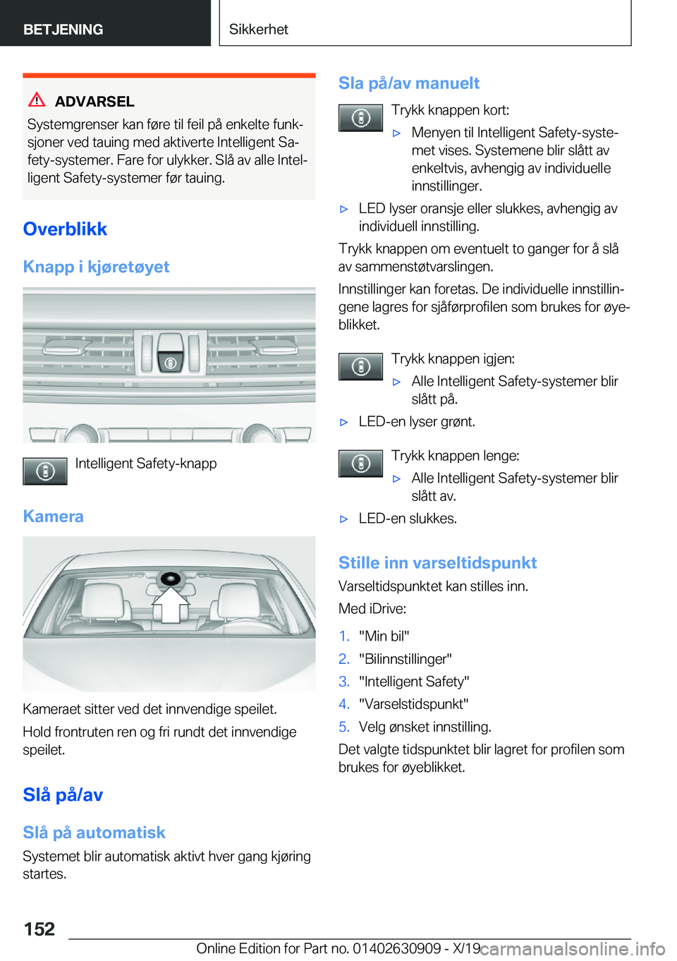 BMW X2 2020  InstruksjonsbØker (in Norwegian) �A�D�V�A�R�S�E�L
�S�y�s�t�e�m�g�r�e�n�s�e�r��k�a�n��f�