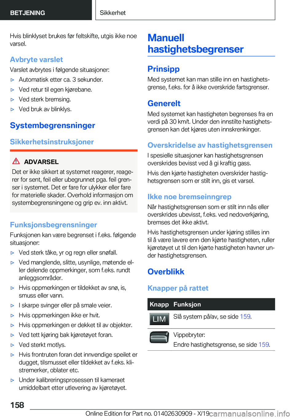 BMW X2 2020  InstruksjonsbØker (in Norwegian) �H�v�i�s��b�l�i�n�k�l�y�s�e�t��b�r�u�k�e�s��f�