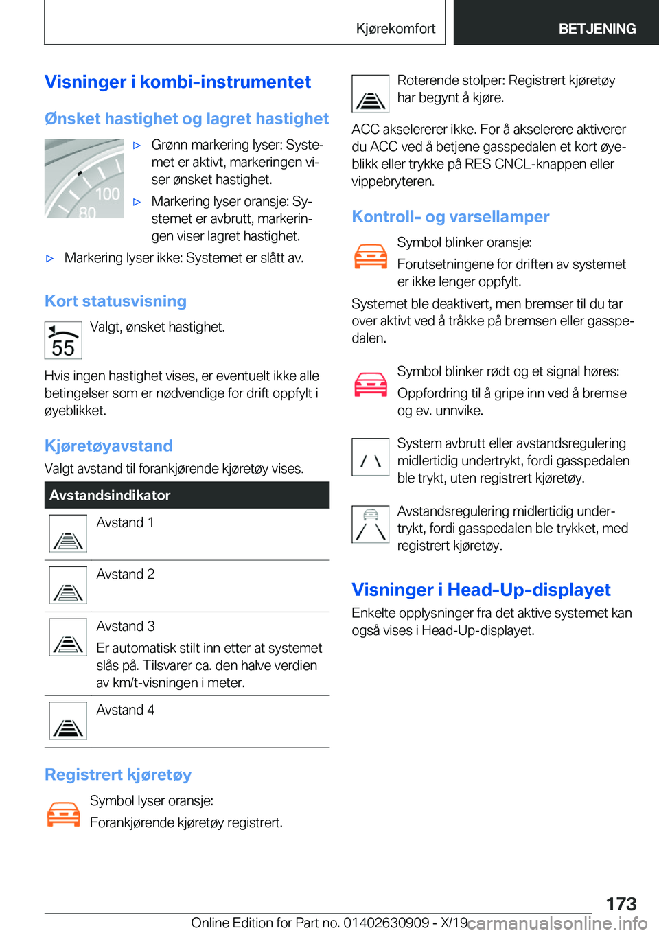 BMW X2 2020  InstruksjonsbØker (in Norwegian) �V�i�s�n�i�n�g�e�r��i��k�o�m�b�i�-�i�n�s�t�r�u�m�e�n�t�e�t�
