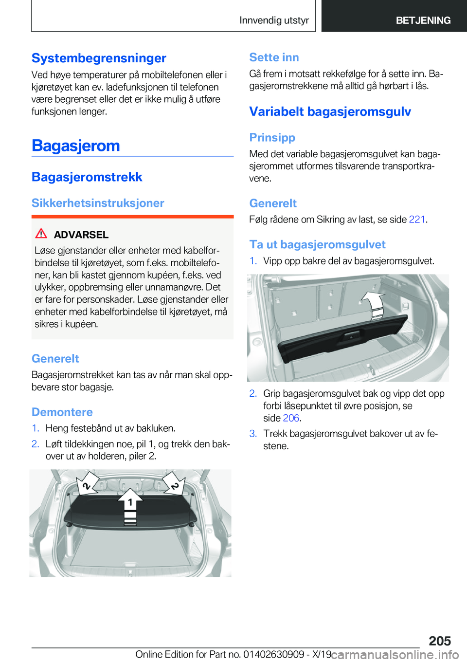 BMW X2 2020  InstruksjonsbØker (in Norwegian) �S�y�s�t�e�m�b�e�g�r�e�n�s�n�i�n�g�e�r�V�e�d��h�