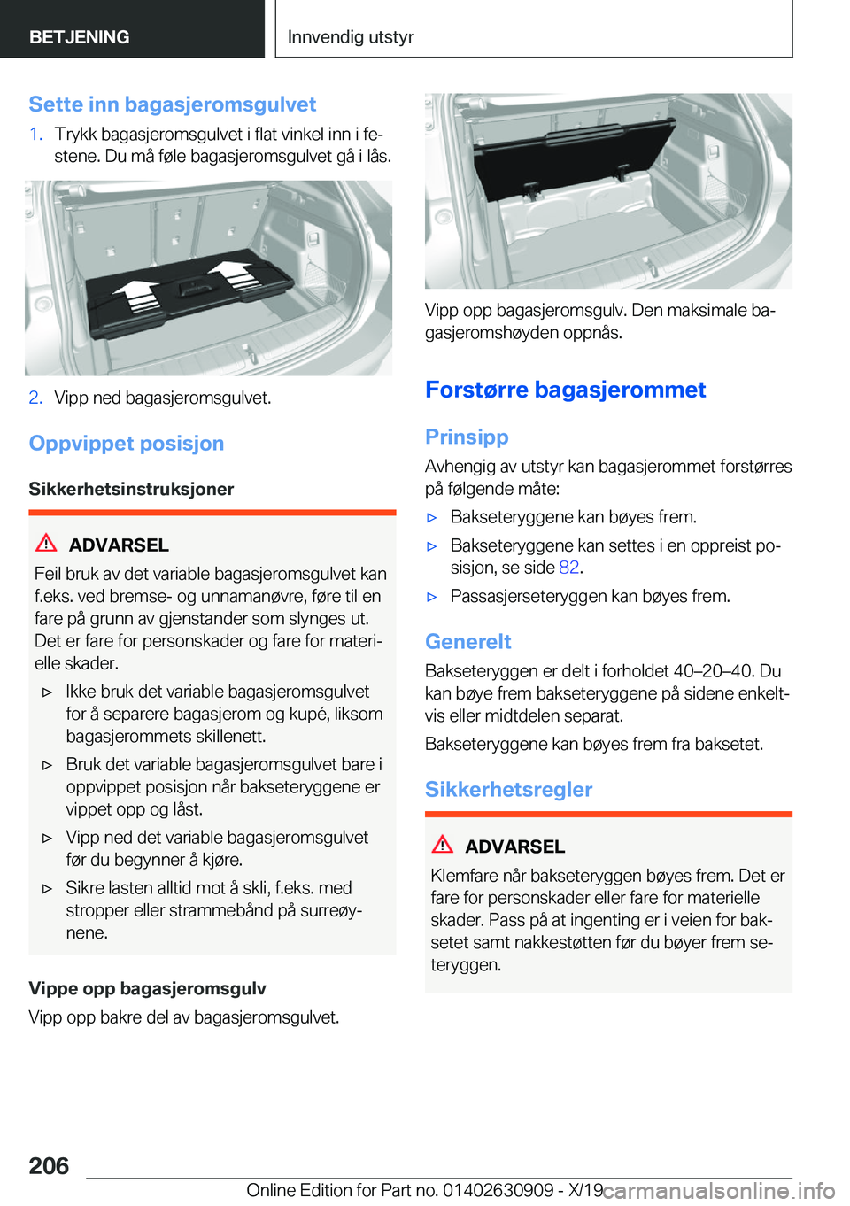 BMW X2 2020  InstruksjonsbØker (in Norwegian) �S�e�t�t�e��i�n�n��b�a�g�a�s�j�e�r�o�m�s�g�u�l�v�e�t�1�.�T�r�y�k�k��b�a�g�a�s�j�e�r�o�m�s�g�u�l�v�e�t��i��f�l�a�t��v�i�n�k�e�l��i�n�n��i��f�ej�s�t�e�n�e�.��D�u��m�å��f�