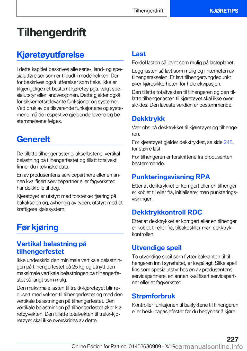 BMW X2 2020  InstruksjonsbØker (in Norwegian) �T�i�l�h�e�n�g�e�r�d�r�i�f�t�K�j�
