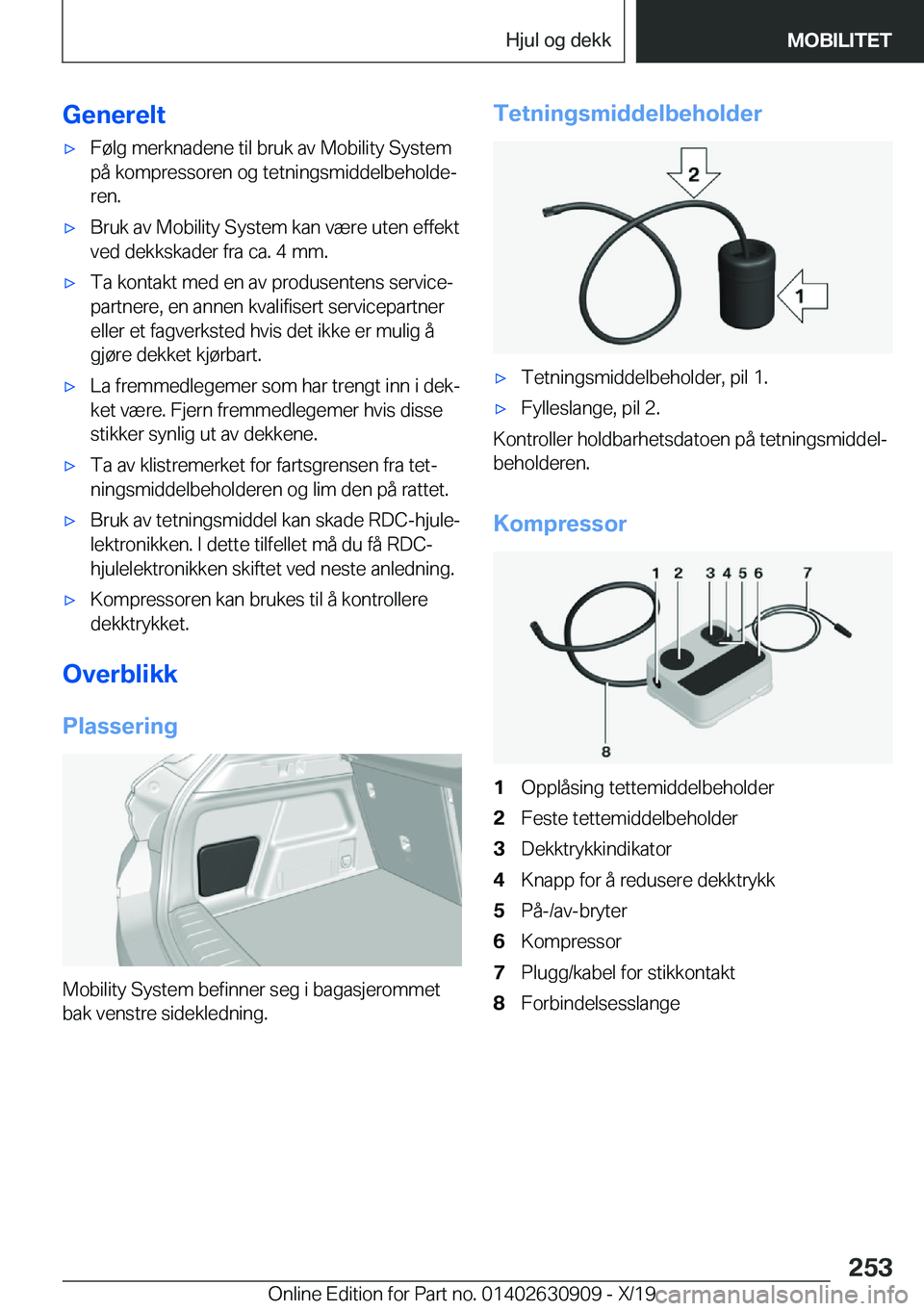 BMW X2 2020  InstruksjonsbØker (in Norwegian) �G�e�n�e�r�e�l�tx�F�