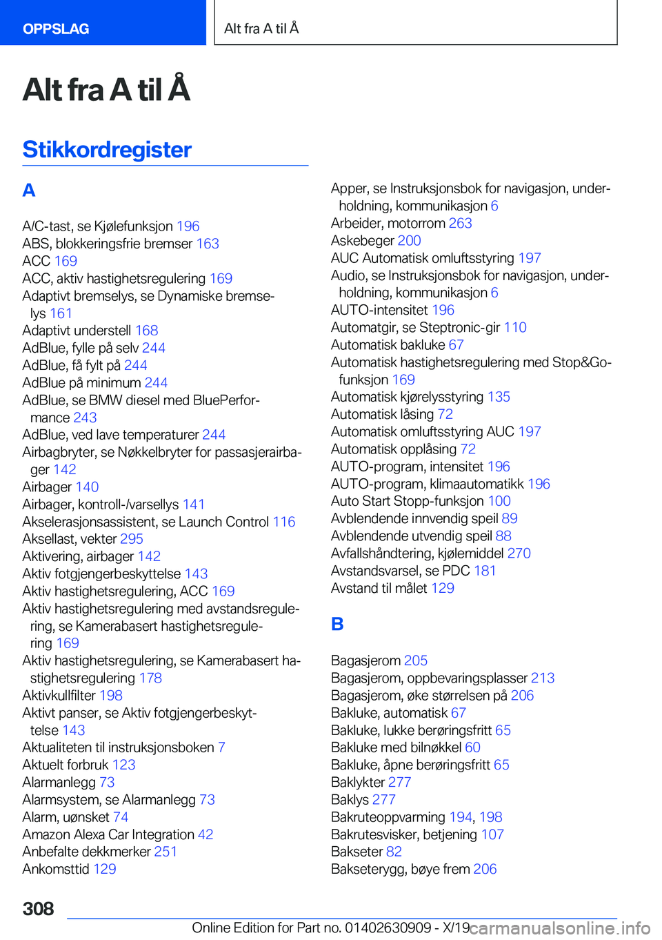 BMW X2 2020  InstruksjonsbØker (in Norwegian) �A�l�t��f�r�a��A��t�i�l��