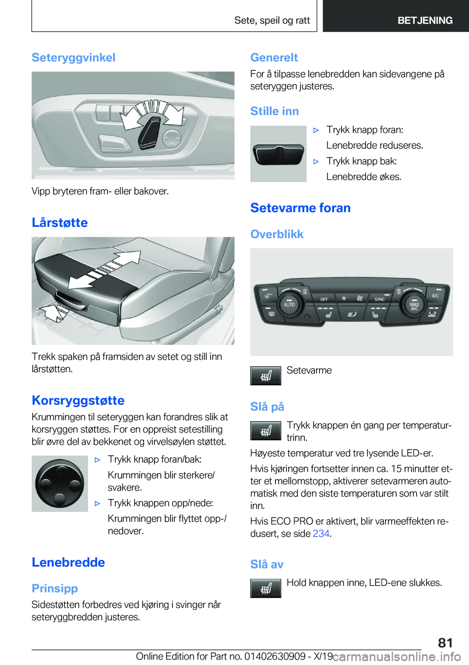 BMW X2 2020  InstruksjonsbØker (in Norwegian) �S�e�t�e�r�y�g�g�v�i�n�k�e�l
�V�i�p�p��b�r�y�t�e�r�e�n��f�r�a�m�-��e�l�l�e�r��b�a�k�o�v�e�r�.
�L�å�r�s�t�