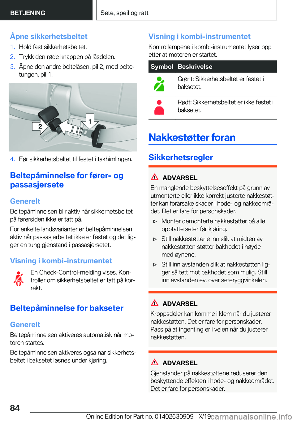 BMW X2 2020  InstruksjonsbØker (in Norwegian) �