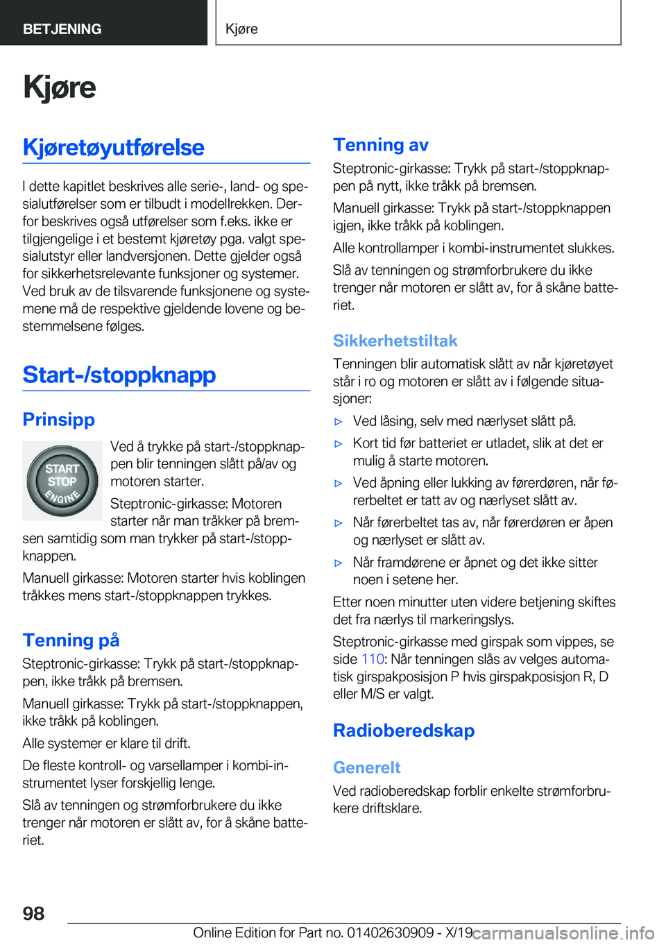 BMW X2 2020  InstruksjonsbØker (in Norwegian) �K�j�