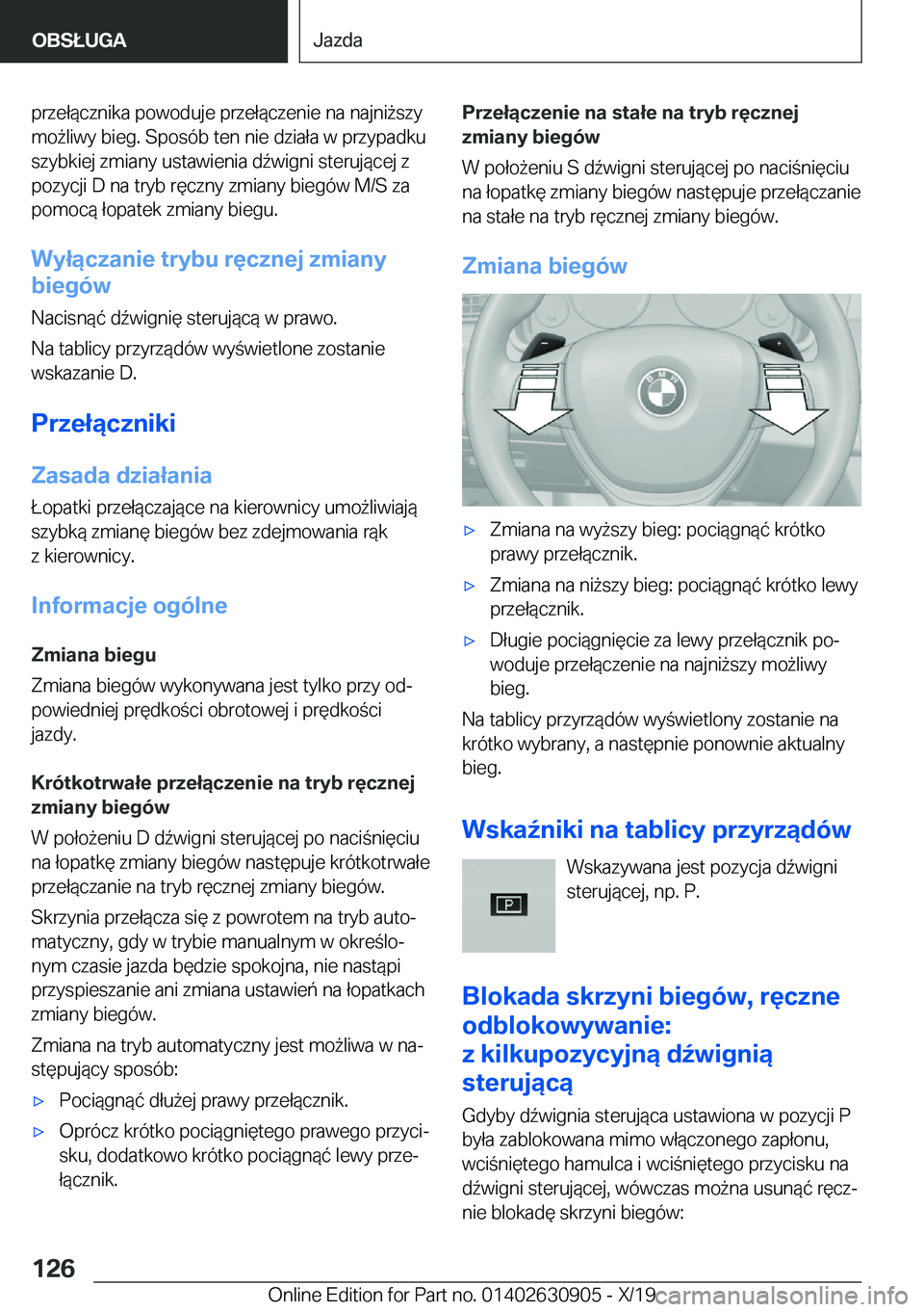 BMW X2 2020  Instrukcja obsługi (in Polish) �p�r�z�e�ł�