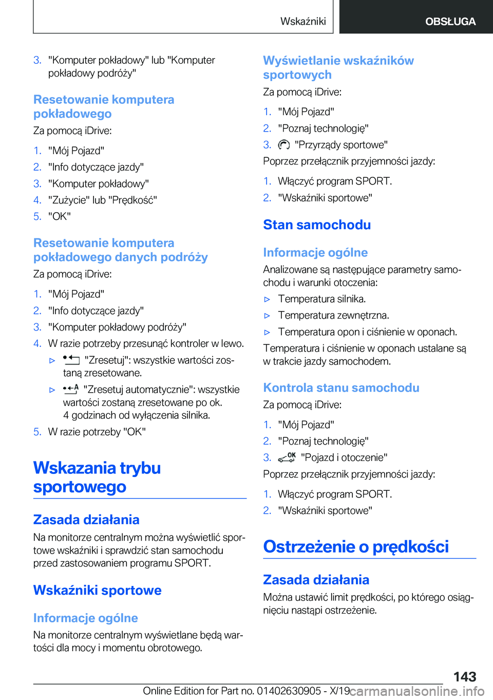 BMW X2 2020  Instrukcja obsługi (in Polish) �3�.��K�o�m�p�u�t�e�r��p�o�k�ł�a�d�o�w�y���l�u�b���K�o�m�p�u�t�e�r
�p�o�k�ł�a�d�o�w�y��p�o�d�r�