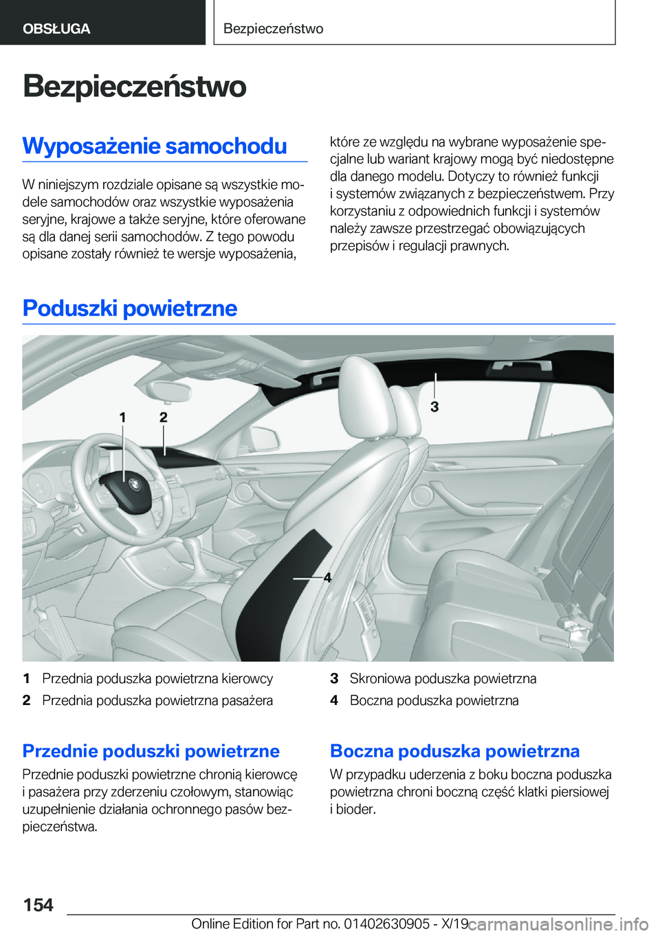 BMW X2 2020  Instrukcja obsługi (in Polish) �B�e�z�p�i�e�c�z�e�