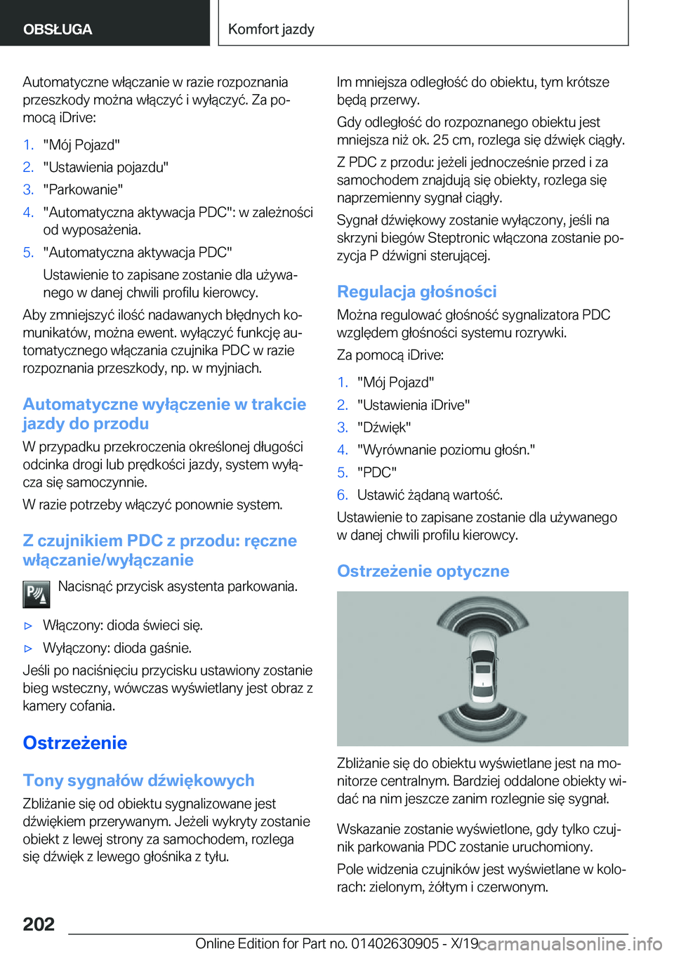 BMW X2 2020  Instrukcja obsługi (in Polish) �A�u�t�o�m�a�t�y�c�z�n�e��w�ł�
