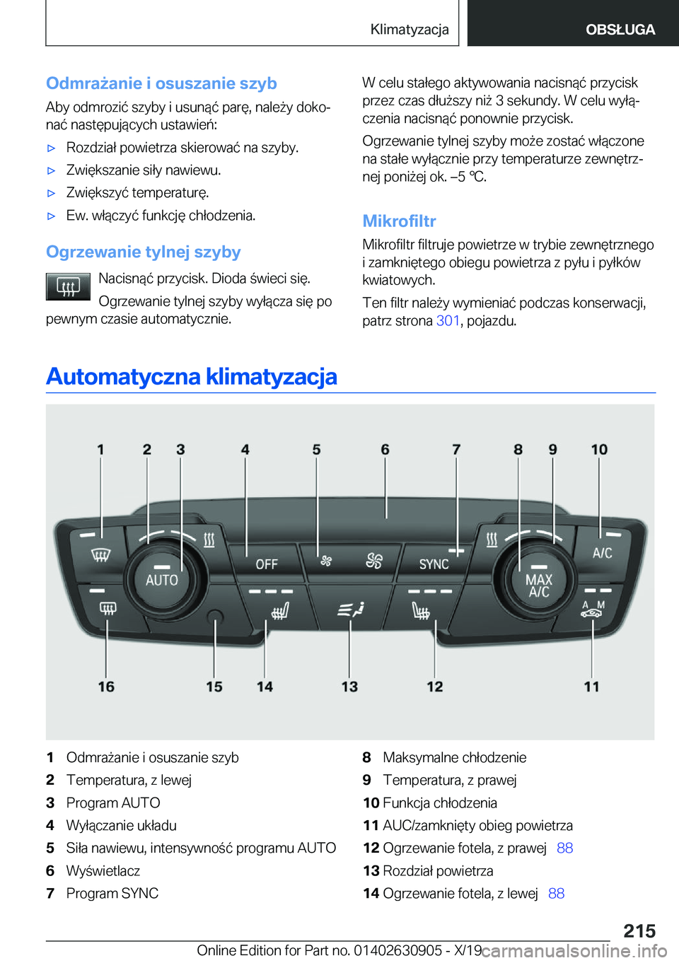 BMW X2 2020  Instrukcja obsługi (in Polish) �O�d�m�r�a9�a�n�i�e��i��o�s�u�s�z�a�n�i�e��s�z�y�b
�A�b�y��o�d�m�r�o�z�i�
