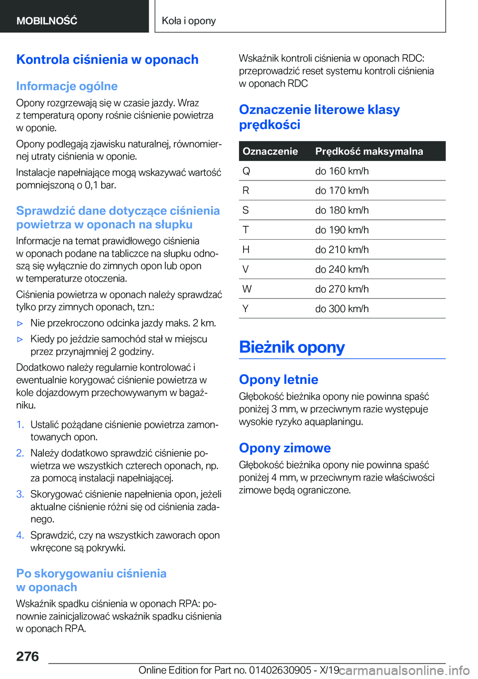 BMW X2 2020  Instrukcja obsługi (in Polish) �K�o�n�t�r�o�l�a��c�i�n�i�e�n�i�a��w��o�p�o�n�a�c�h�I�n�f�o�r�m�a�c�j�e��o�g�