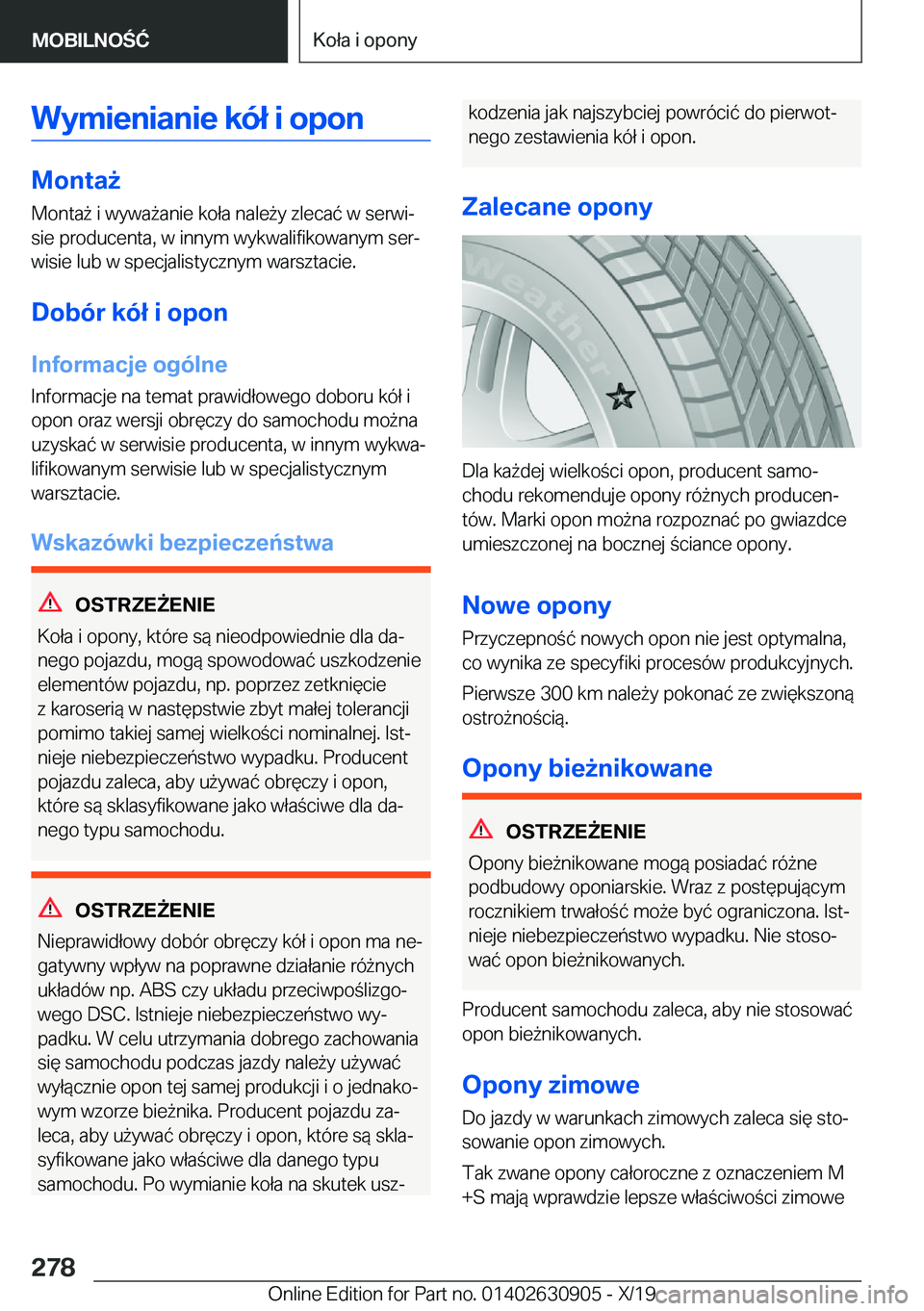 BMW X2 2020  Instrukcja obsługi (in Polish) �W�y�m�i�e�n�i�a�n�i�e��k�