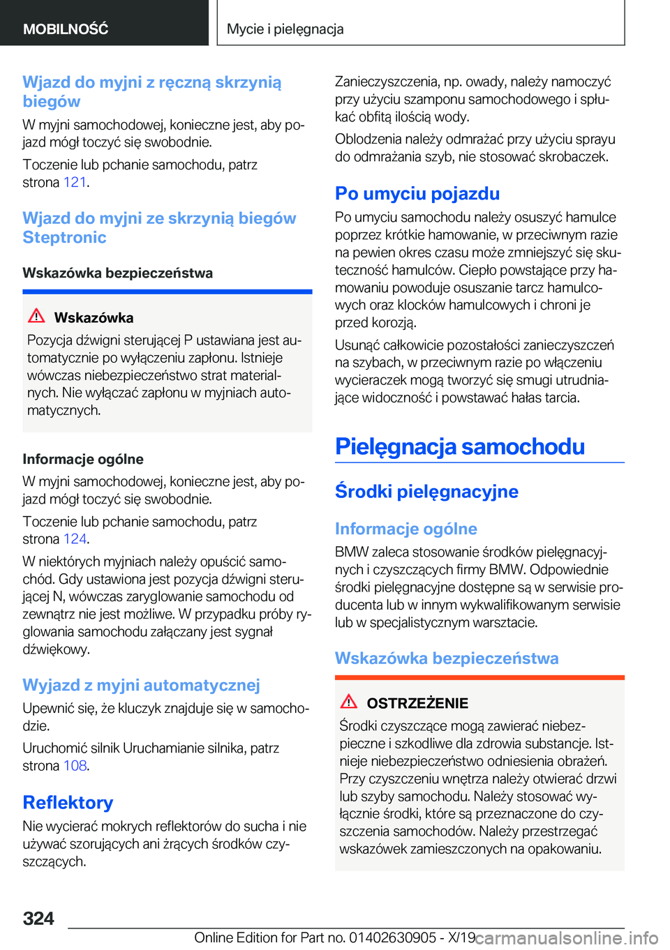 BMW X2 2020  Instrukcja obsługi (in Polish) �W�j�a�z�d��d�o��m�y�j�n�i��z��r�