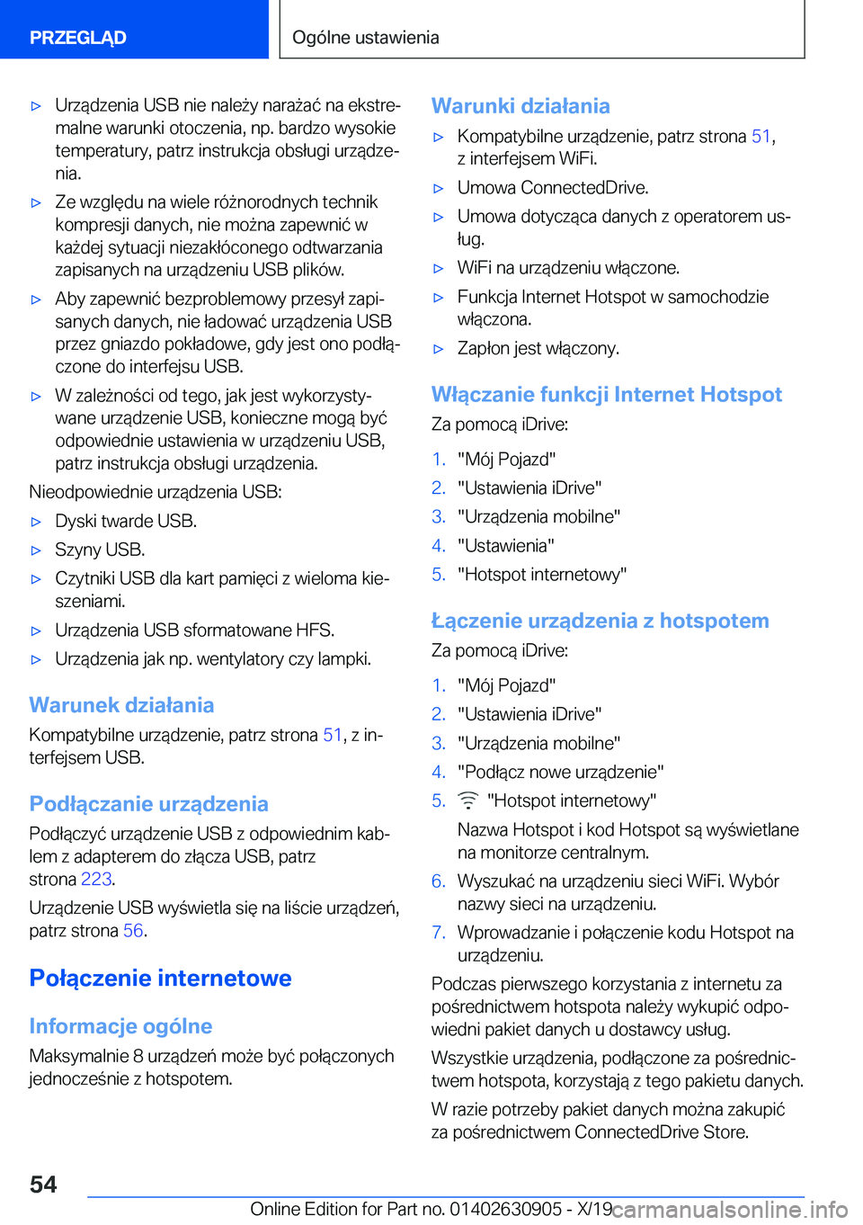 BMW X2 2020  Instrukcja obsługi (in Polish) 'x�U�r�z�