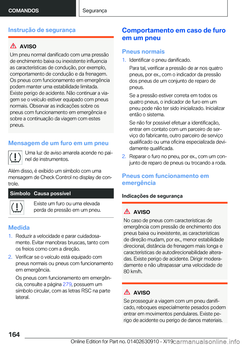 BMW X2 2020  Manual do condutor (in Portuguese) �I�n�s�t�r�u�