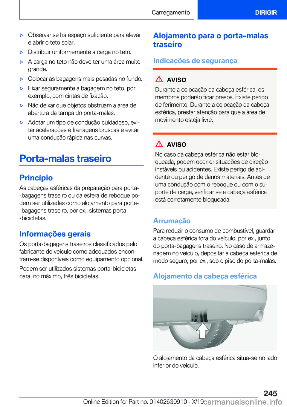 BMW X2 2020  Manual do condutor (in Portuguese) x�O�b�s�e�r�v�a�r��s�e��h�á��e�s�p�a�