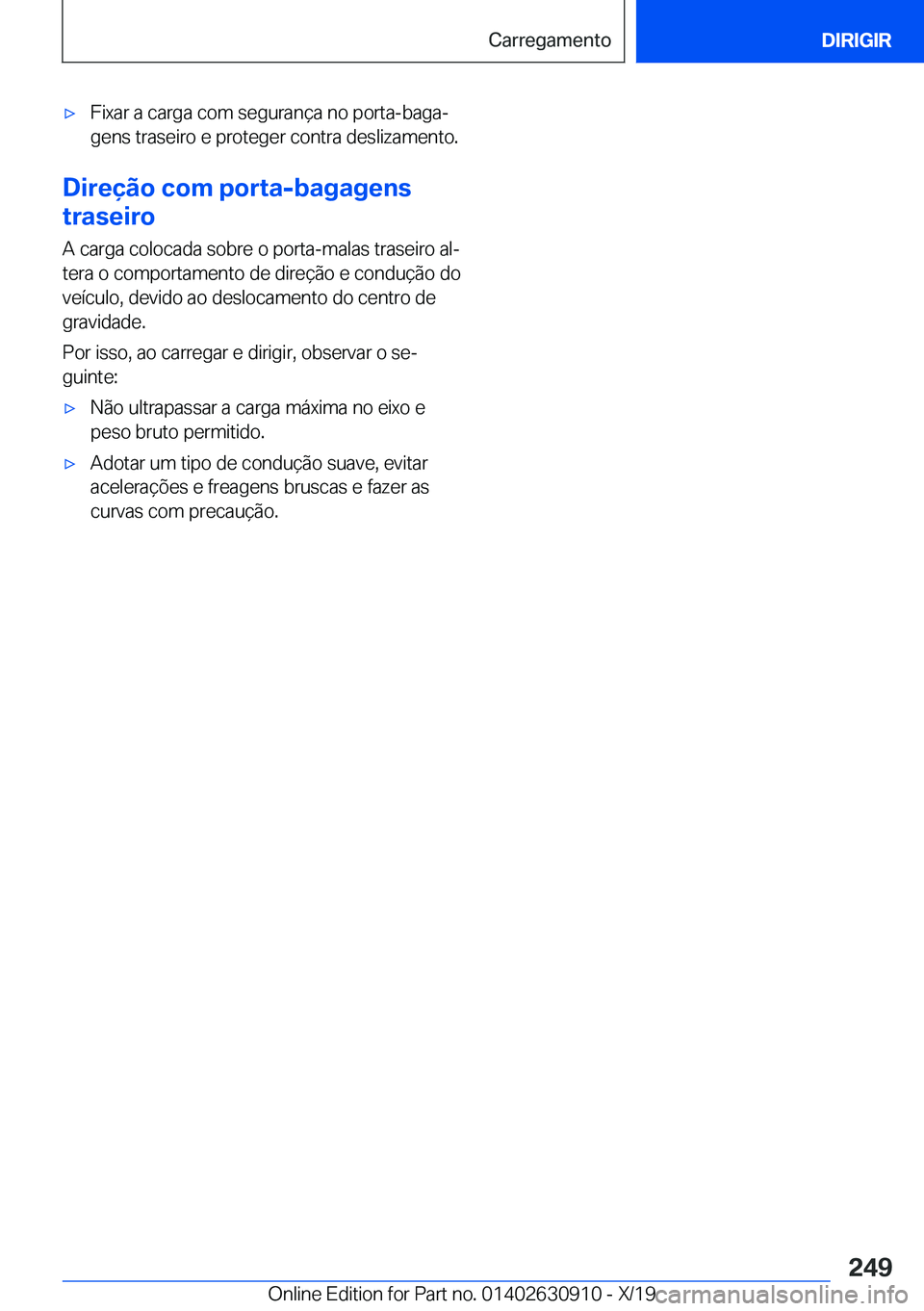 BMW X2 2020  Manual do condutor (in Portuguese) x�F�i�x�a�r��a��c�a�r�g�a��c�o�m��s�e�g�u�r�a�n�