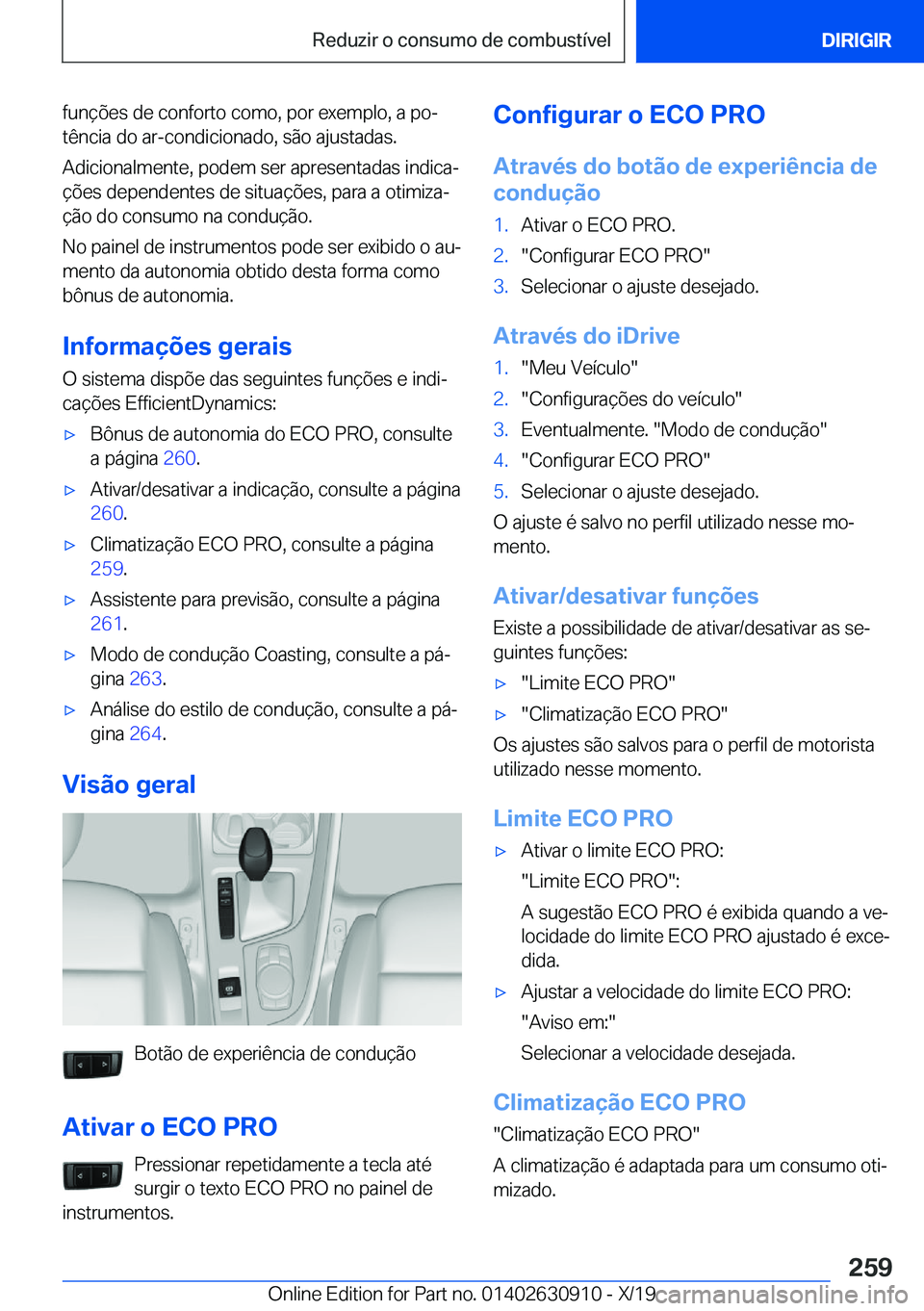 BMW X2 2020  Manual do condutor (in Portuguese) �f�u�n�