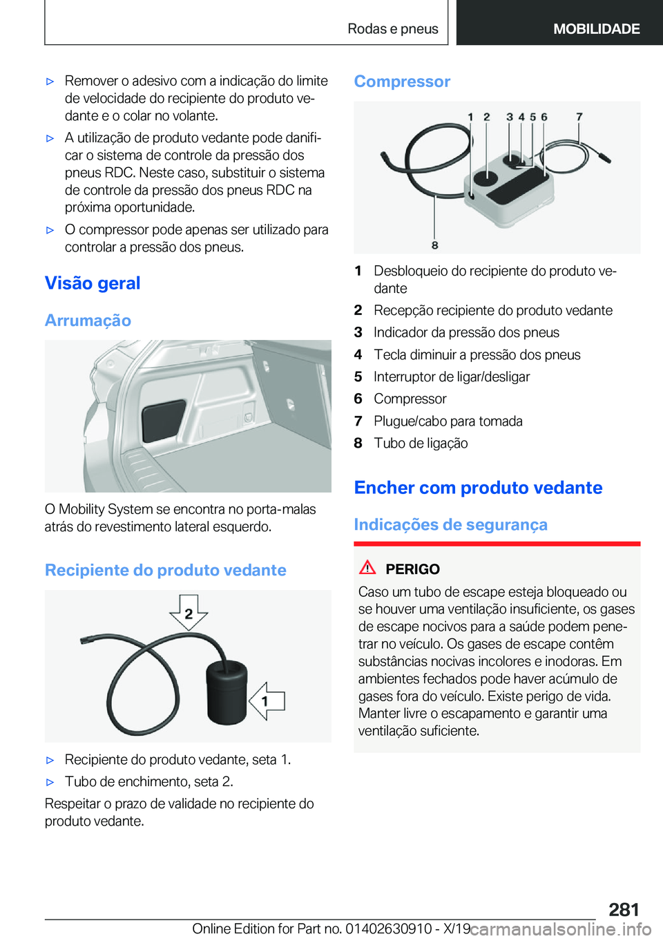 BMW X2 2020  Manual do condutor (in Portuguese) x�R�e�m�o�v�e�r��o��a�d�e�s�i�v�o��c�o�m��a��i�n�d�i�c�a�