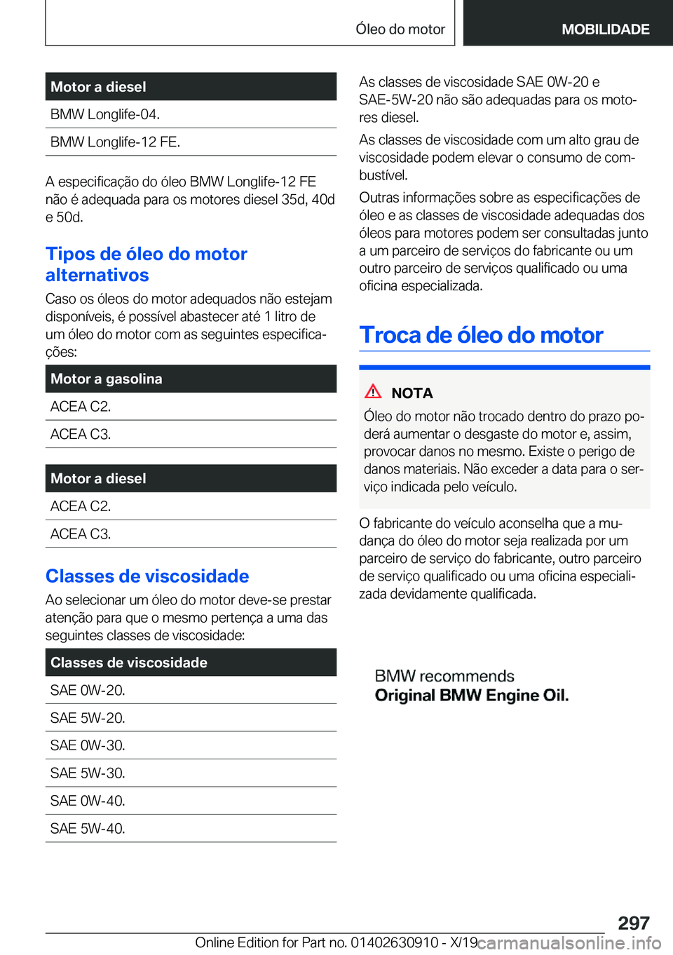 BMW X2 2020  Manual do condutor (in Portuguese) �M�o�t�o�r��a��d�i�e�s�e�l�B�M�W��L�o�n�g�l�i�f�e�-�0�4�.�B�M�W��L�o�n�g�l�i�f�e�-�1�2��F�E�.
�A��e�s�p�e�c�i�f�i�c�a�