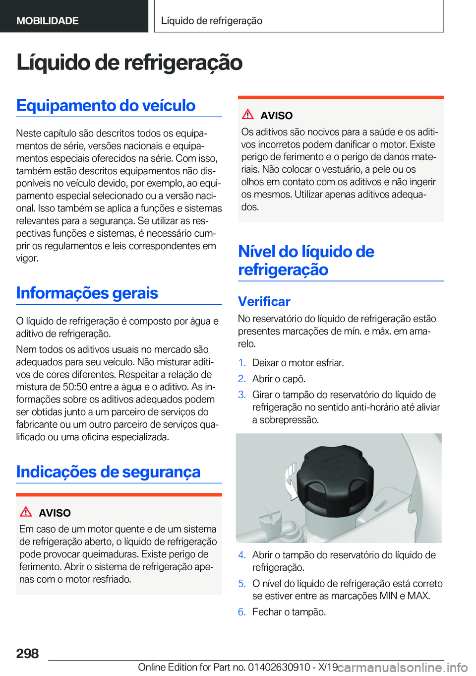 BMW X2 2020  Manual do condutor (in Portuguese) �L�