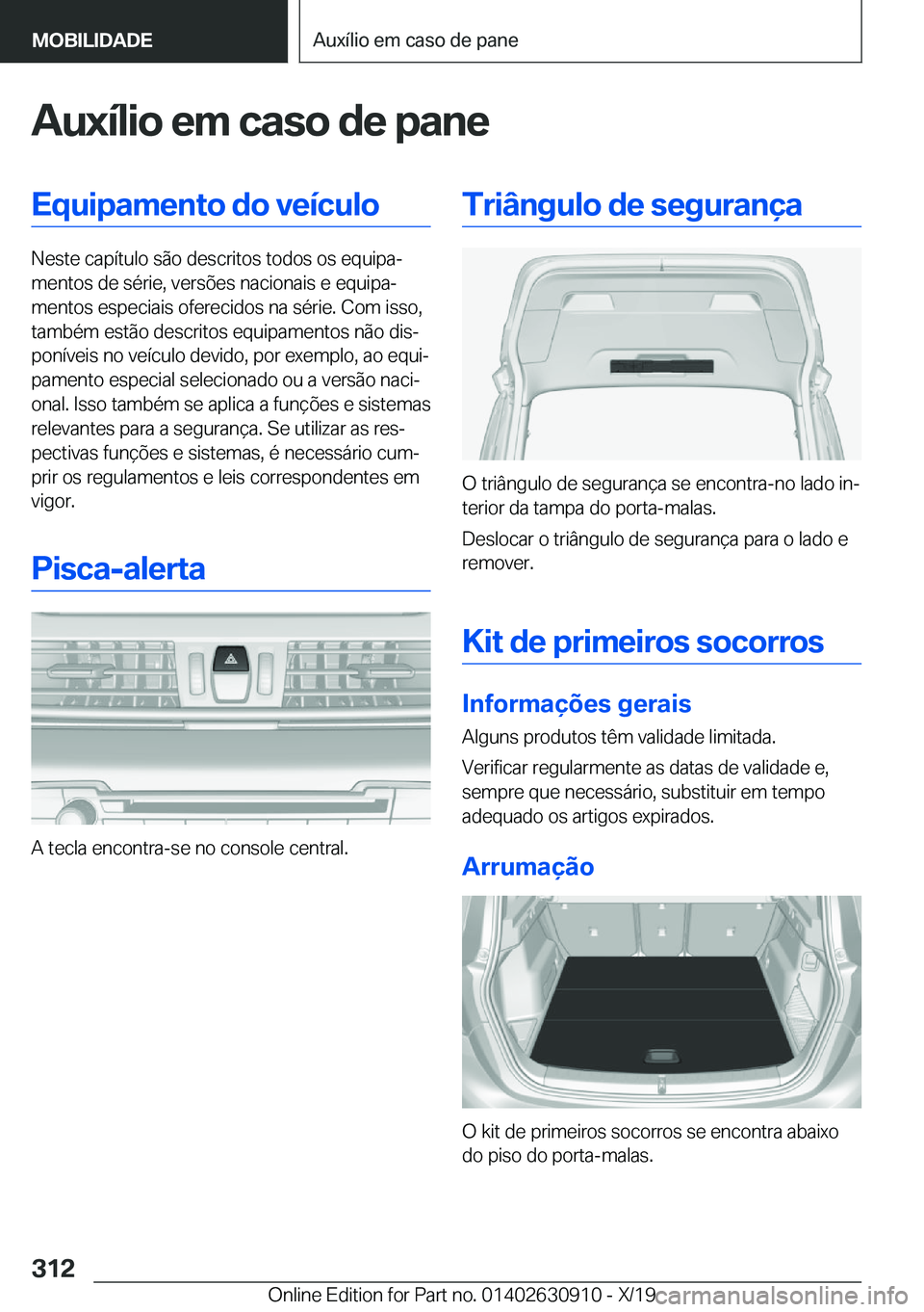 BMW X2 2020  Manual do condutor (in Portuguese) �A�u�x�